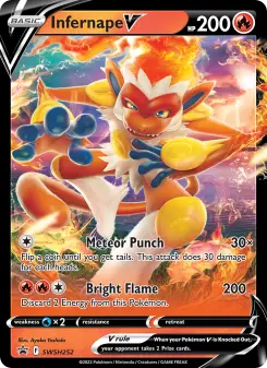 Infernape V SWSH252 — SWSH Black Star Promos