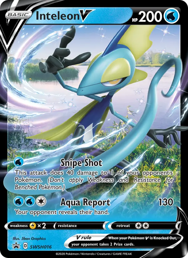Inteleon V SWSH016 — SWSH Black Star Promos SWSH016, Holofoil finish