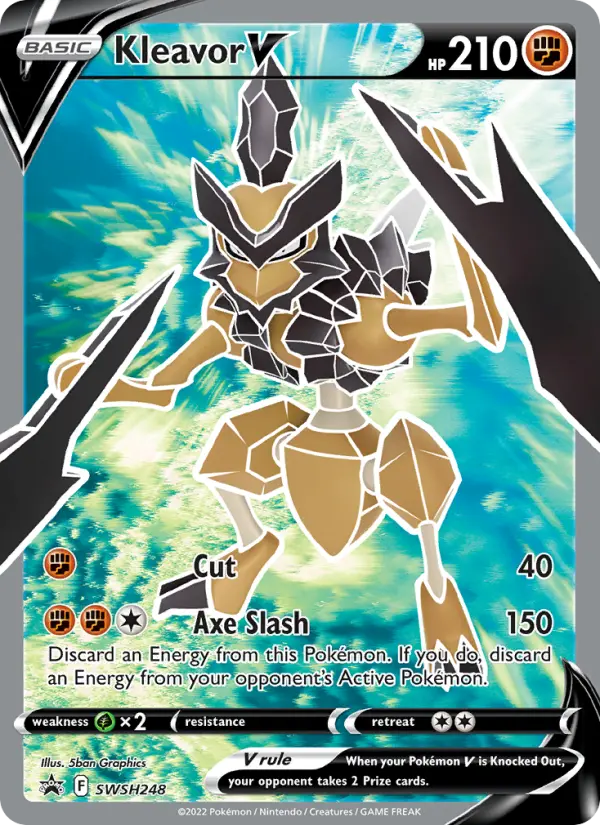Kleavor V SWSH248 — SWSH Black Star Promos SWSH248, Holofoil finish