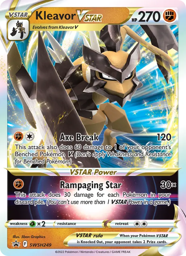 Kleavor VSTAR SWSH249 — SWSH Black Star Promos SWSH249, Holofoil finish