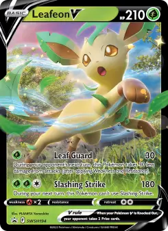 Leafeon V — SWSH Black Star Promos #SWSH194
