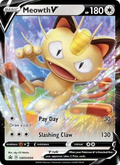 Meowth V — SWSH Black Star Promos #SWSH004