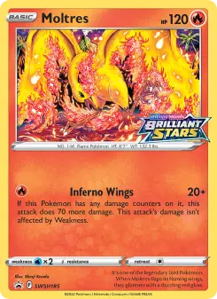 Moltres SWSH185 — SWSH Black Star Promos