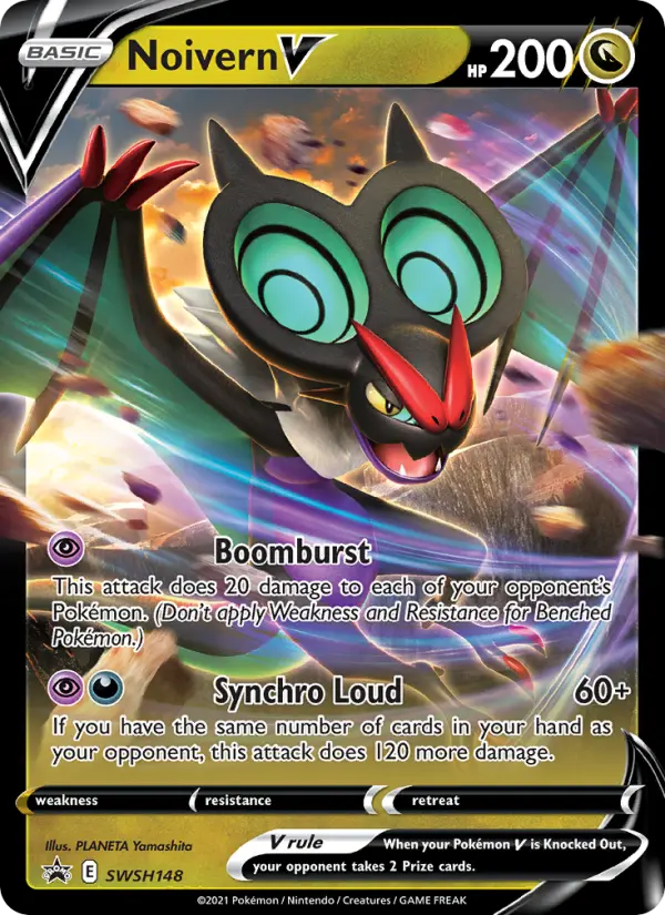 Noivern V SWSH148 — SWSH Black Star Promos SWSH148, Holofoil finish