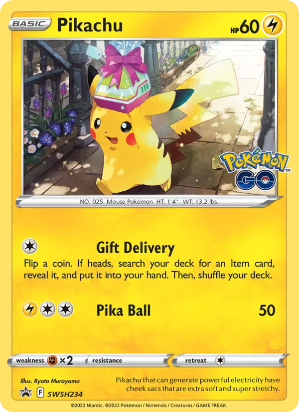 Pikachu SWSH234 — SWSH Black Star Promos SWSH234, Holofoil finish