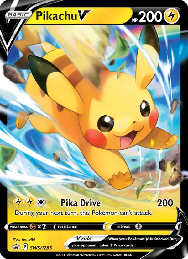 Pikachu V SWSH285 — SWSH Black Star Promos SWSH285, Holofoil finish