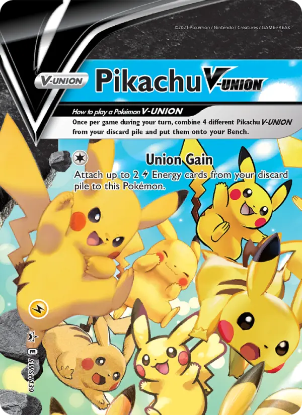 Pikachu V-UNION SWSH139 — SWSH Black Star Promos SWSH139, Holofoil finish