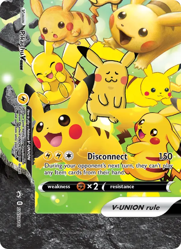 Pikachu V-UNION SWSH141 — SWSH Black Star Promos SWSH141, Holofoil finish
