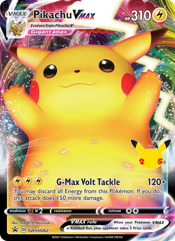 Pikachu VMAX SWSH062 — SWSH Black Star Promos SWSH062, Holofoil finish