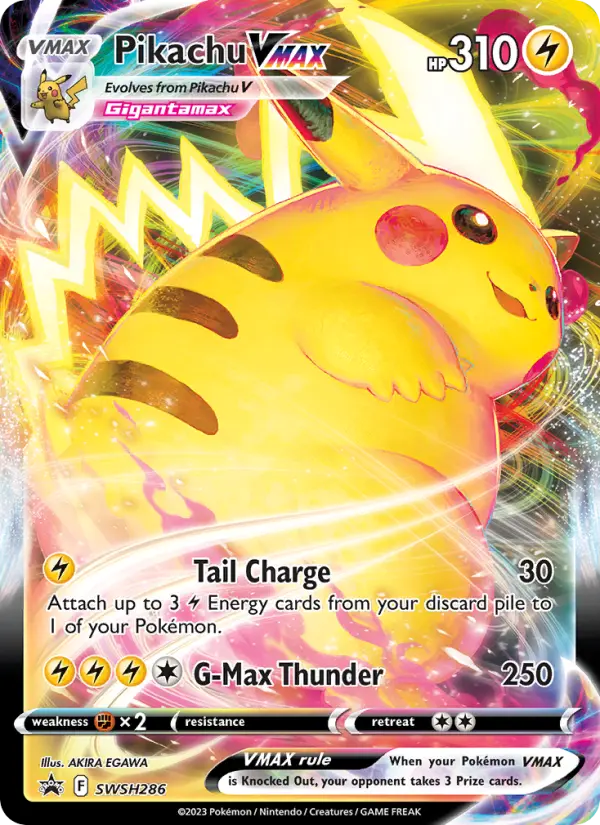 Pikachu VMAX SWSH286 — SWSH Black Star Promos SWSH286, Holofoil finish