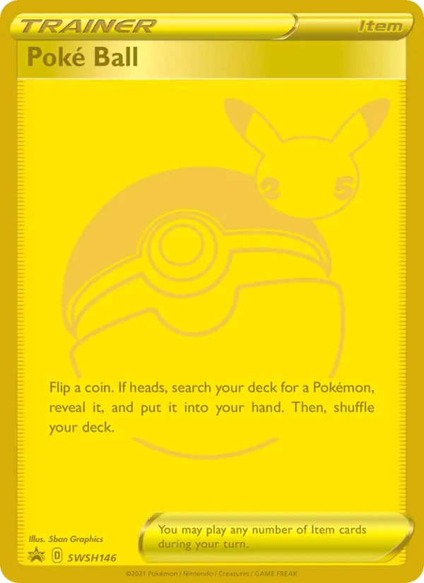 Poké Ball SWSH146 — SWSH Black Star Promos SWSH146, Holofoil finish