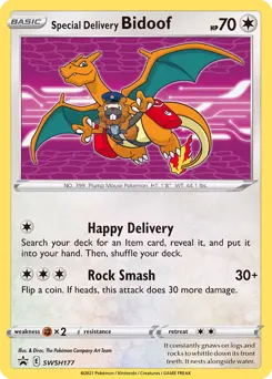 Special Delivery Bidoof SWSH177 — SWSH Black Star Promos