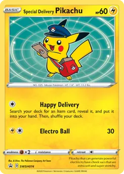 Special Delivery Pikachu SWSH074 — SWSH Black Star Promos