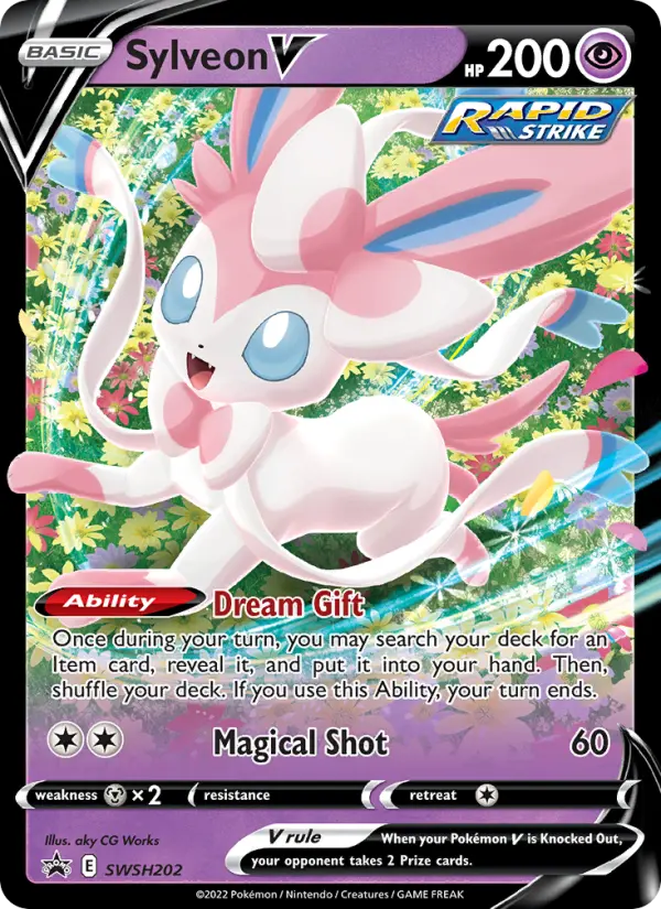 Sylveon V SWSH202 — SWSH Black Star Promos SWSH202, Holofoil finish
