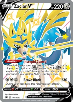 Zacian V — SWSH Black Star Promos #SWSH292