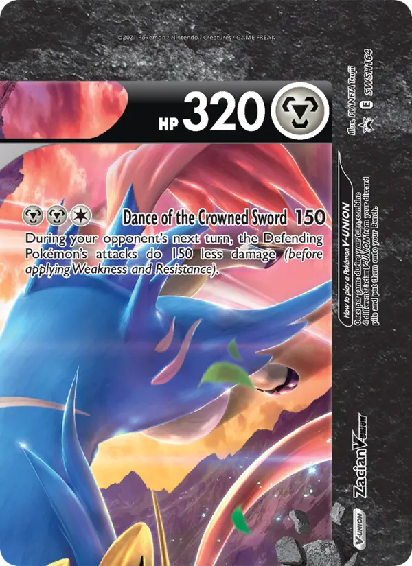 Zacian V-UNION SWSH164 — SWSH Black Star Promos SWSH164, Holofoil finish
