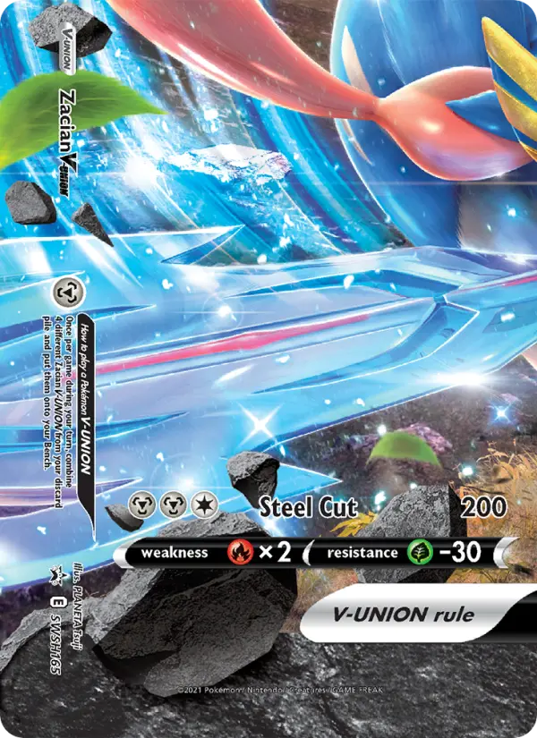 Zacian V-UNION SWSH165 — SWSH Black Star Promos SWSH165, Holofoil finish