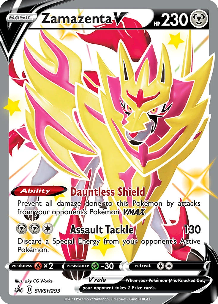 Zamazenta V SWSH293 — SWSH Black Star Promos SWSH293, Holofoil finish