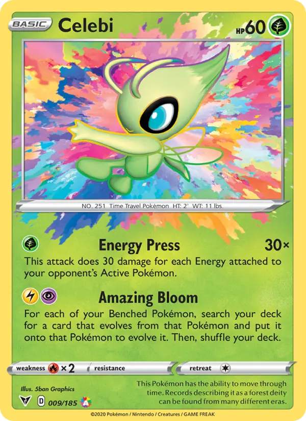 Celebi 9 — Vivid Voltage 9, Holofoil finish