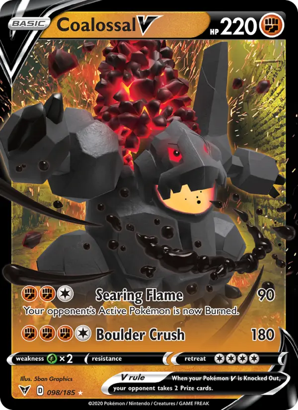 Coalossal V 98 card from Vivid Voltage