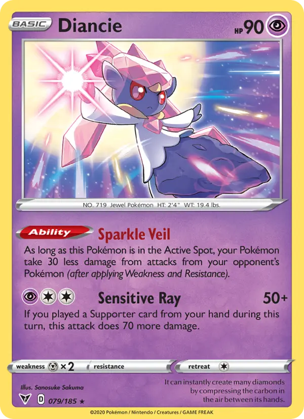 Diancie 79 card from Vivid Voltage