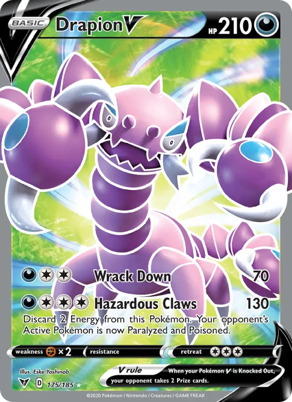 Drapion V 175 — Vivid Voltage 175, Holofoil finish