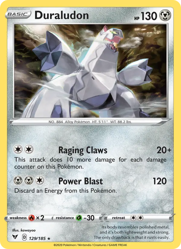 Duraludon 129 — Vivid Voltage 129, Holofoil finish