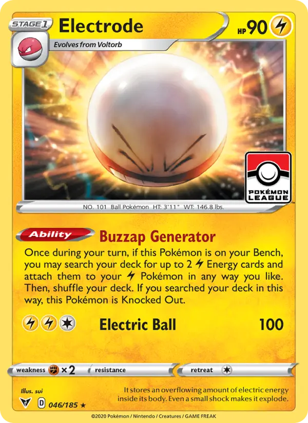 Electrode 46 card from Vivid Voltage