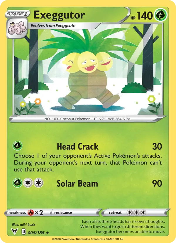 Exeggutor 5 card from Vivid Voltage