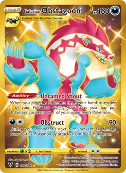 Galarian Obstagoon 198 — Vivid Voltage