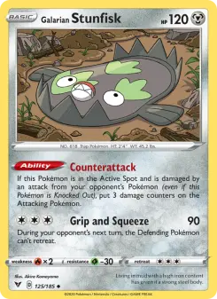 Galarian Stunfisk — Vivid Voltage #125