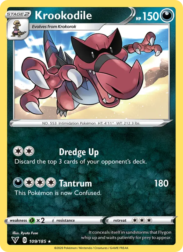 Krookodile 109 — Vivid Voltage 109, Normal finish
