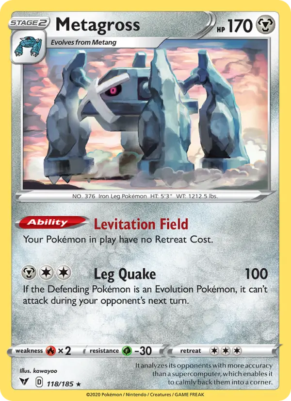 Metagross 118 card from Vivid Voltage