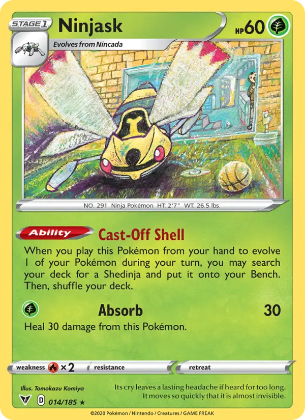 Ninjask 14 card from Vivid Voltage