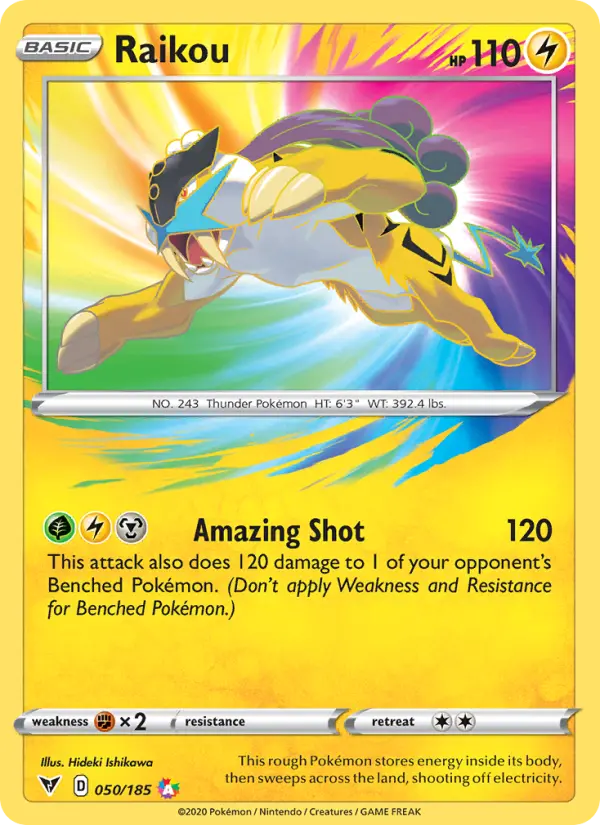 Raikou 50 card from Vivid Voltage