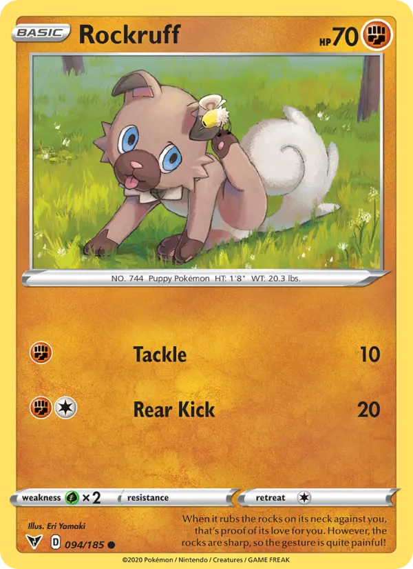 Rockruff 94 — Vivid Voltage 94, Normal finish