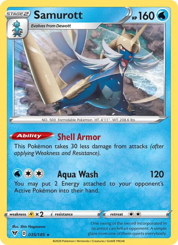 Samurott 35 card from Vivid Voltage