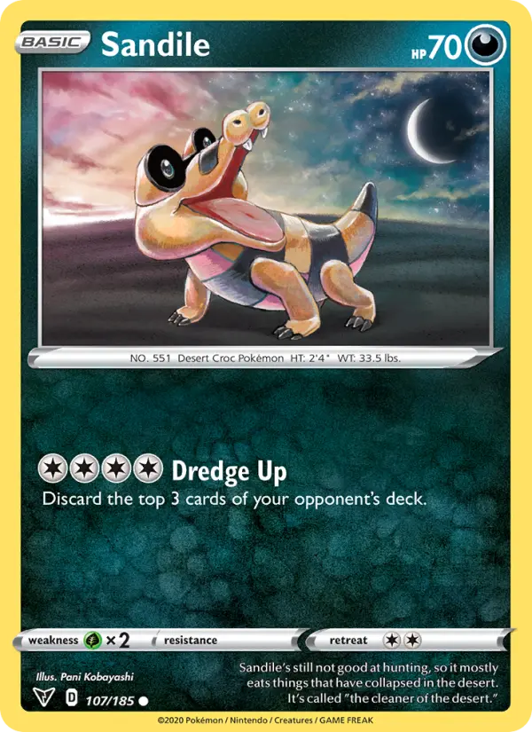 Sandile 107 card from Vivid Voltage