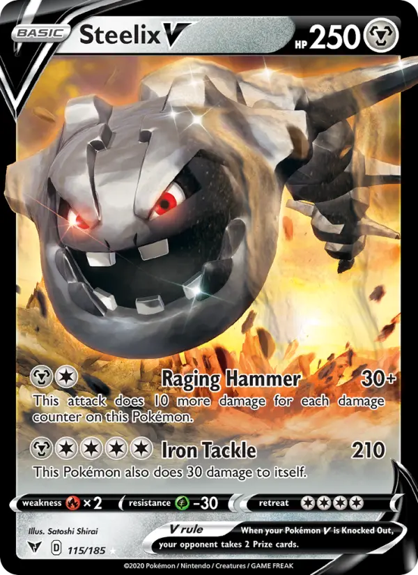 Steelix V 115 card from Vivid Voltage