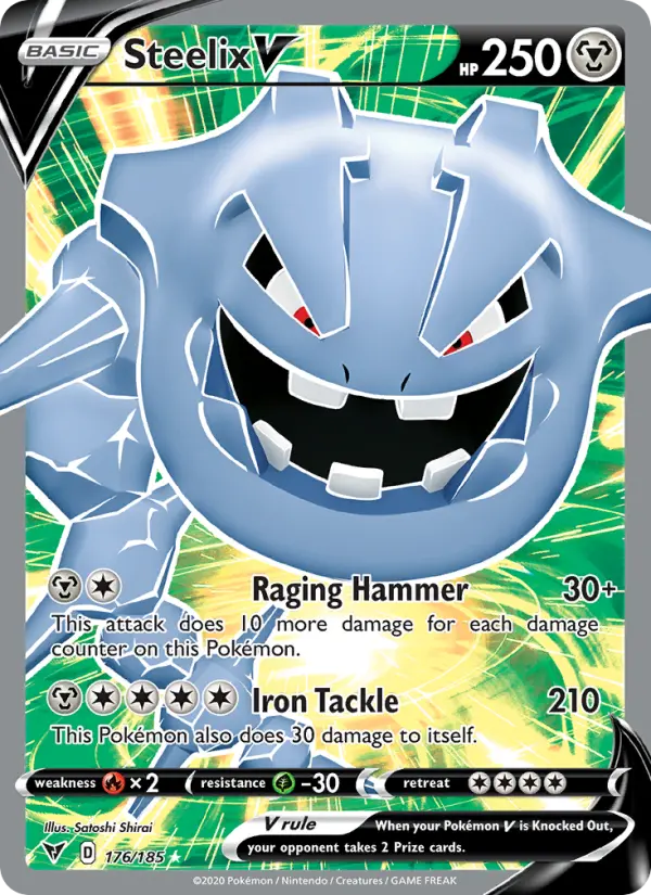 Steelix V 176 — Vivid Voltage 176, Holofoil finish