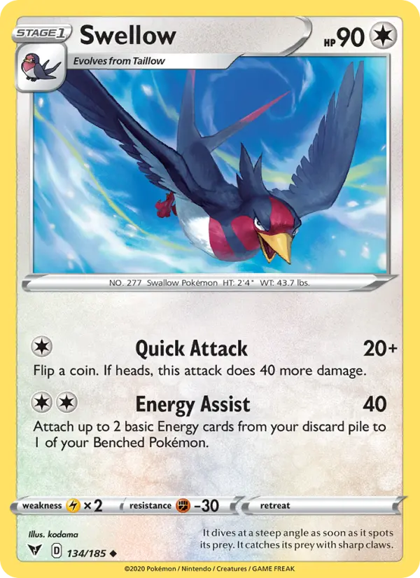 Swellow 134 — Vivid Voltage 134, Normal finish