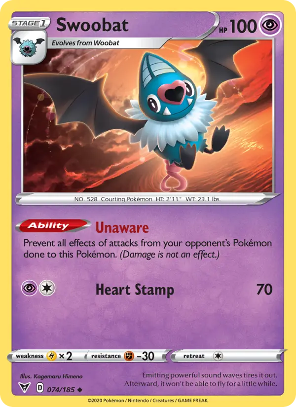 Swoobat 74 — Vivid Voltage 74, Normal finish