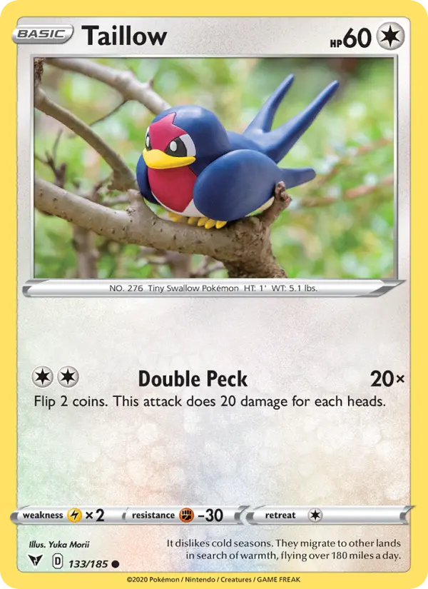 Taillow 133 card from Vivid Voltage