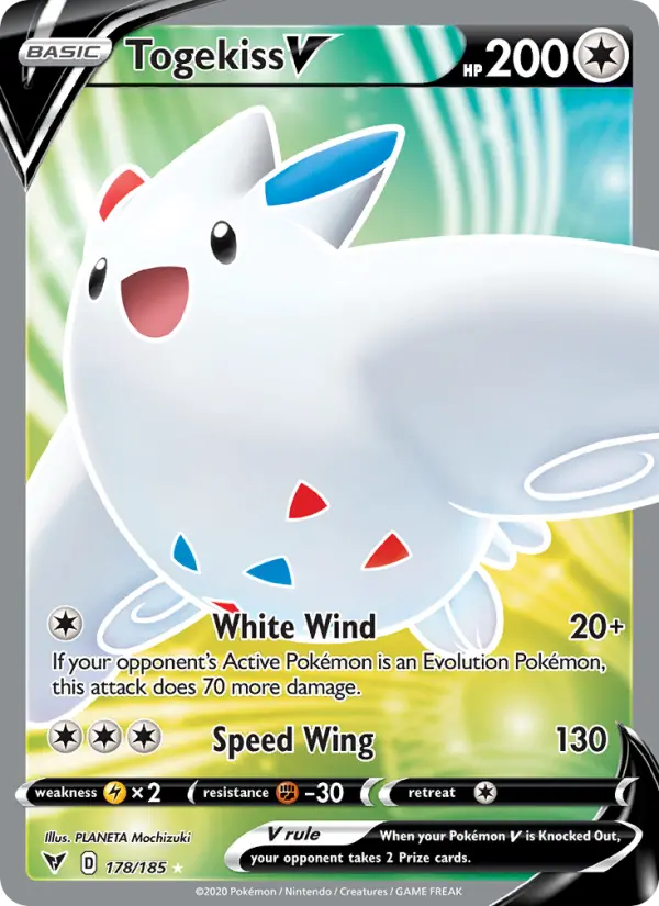Togekiss V 178 card from Vivid Voltage