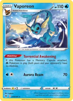 Vaporeon — Vivid Voltage 30