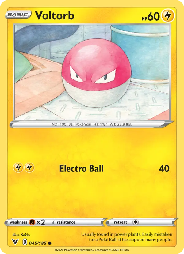 Voltorb 45 card from Vivid Voltage