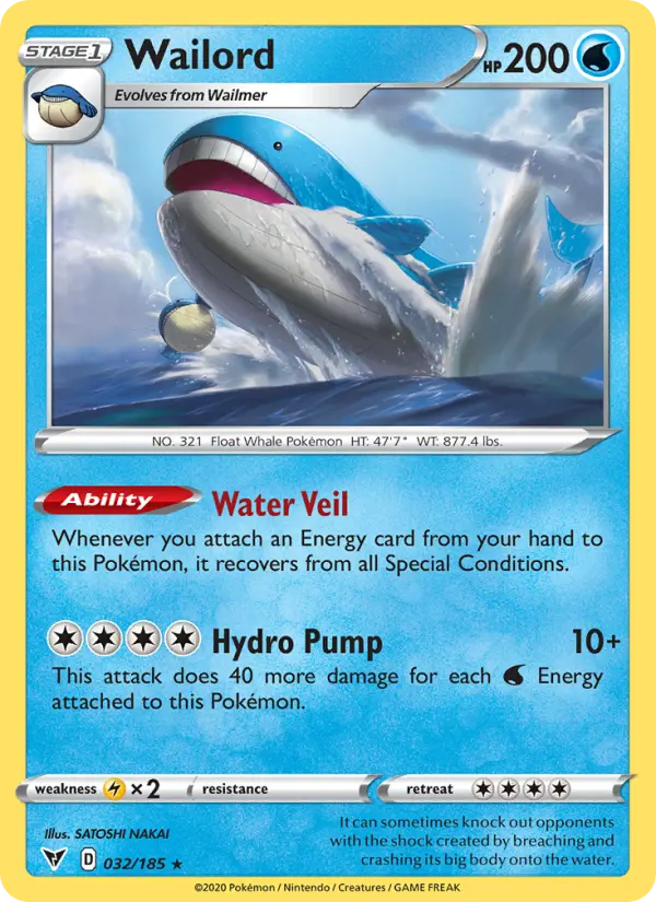 Wailord 32 card from Vivid Voltage