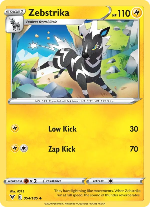 Zebstrika 54 card from Vivid Voltage