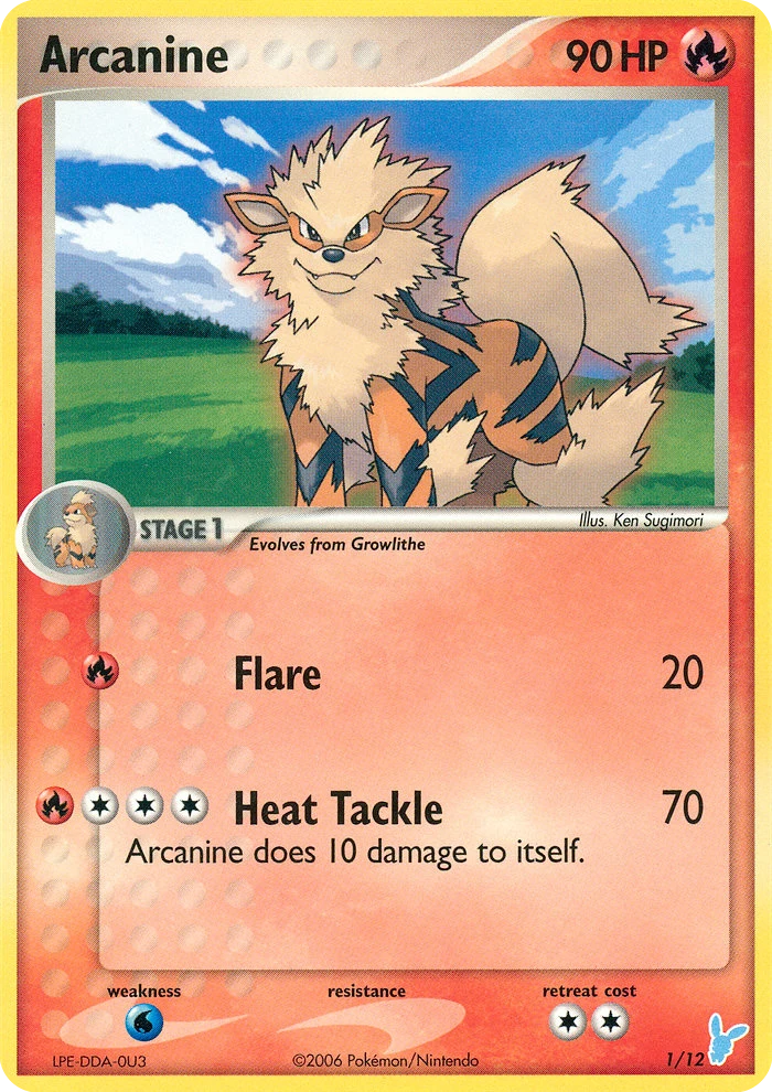 Arcanine 1 card from EX Trainer Kit 2 Minun
