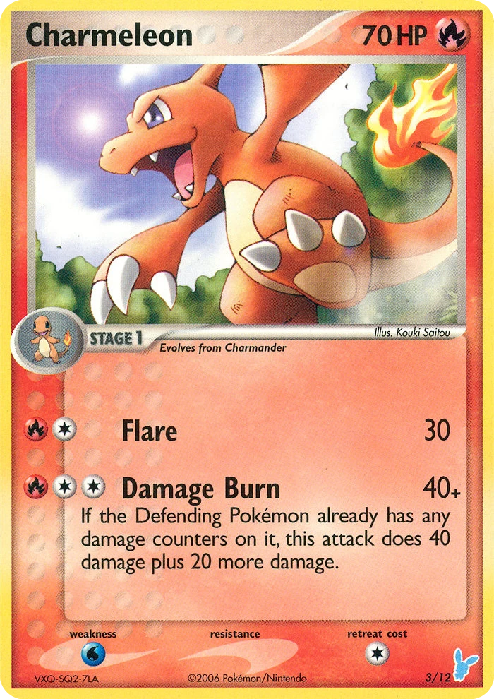Charmeleon 3 card from EX Trainer Kit 2 Minun